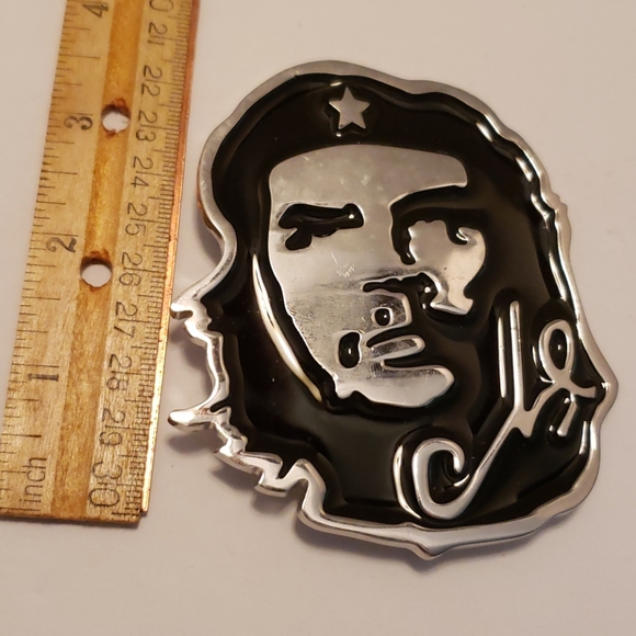 Metal CHE Belt Buckle 3 Inch Tall - Picture 2 of 6